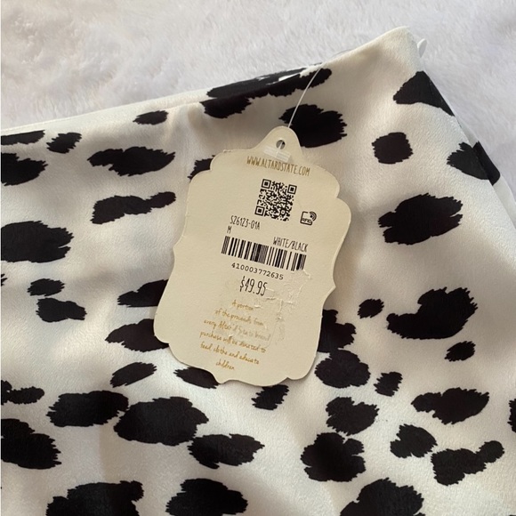 NWT Medium Alter’d state black cow print skirt - Picture 6 of 6